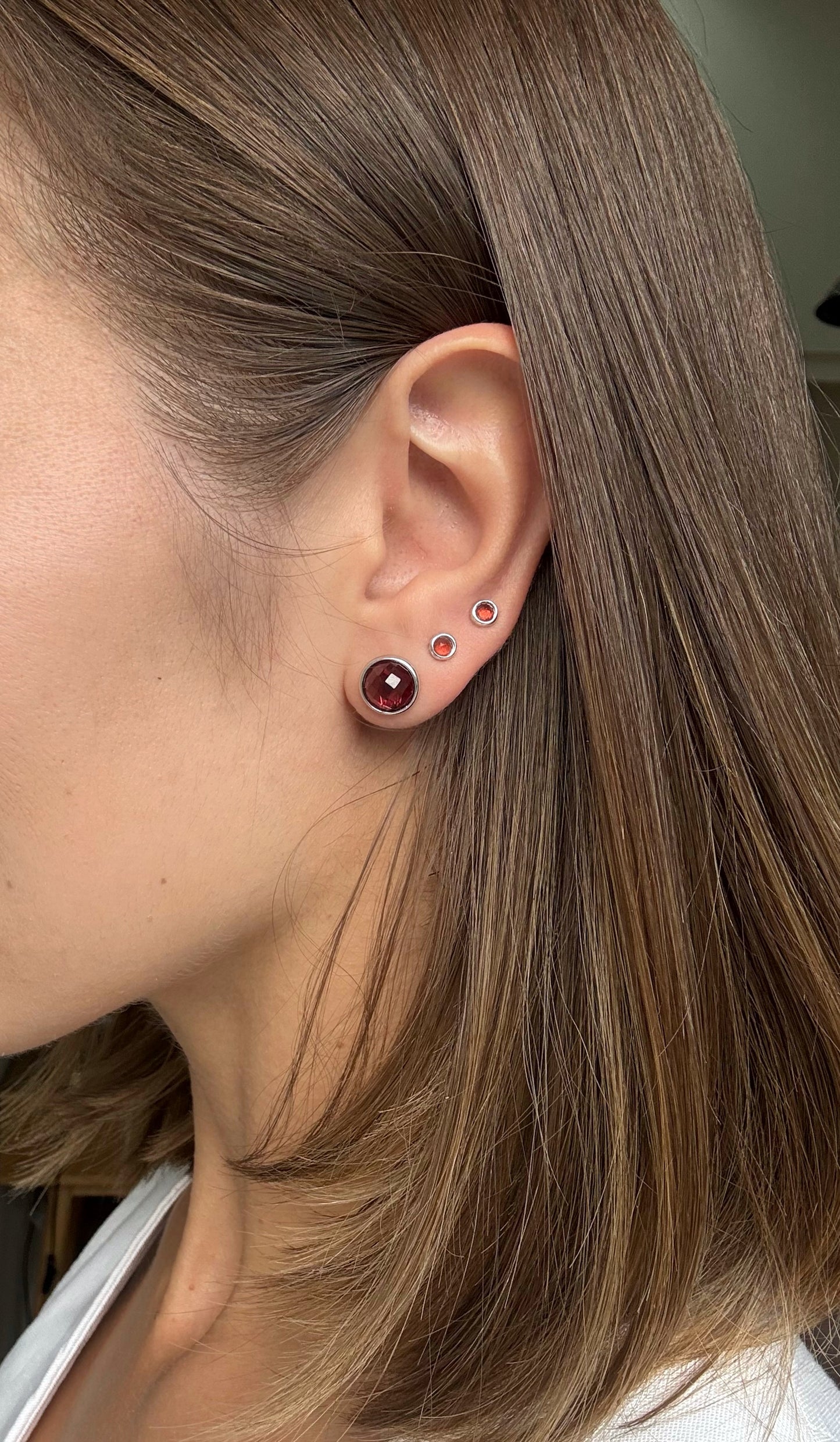 Lepidolite Earrings Set