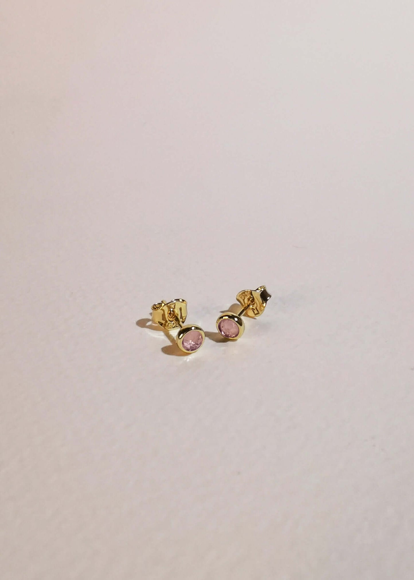 Iskra Studs - Rose Quartz - Mi Story Jewellery