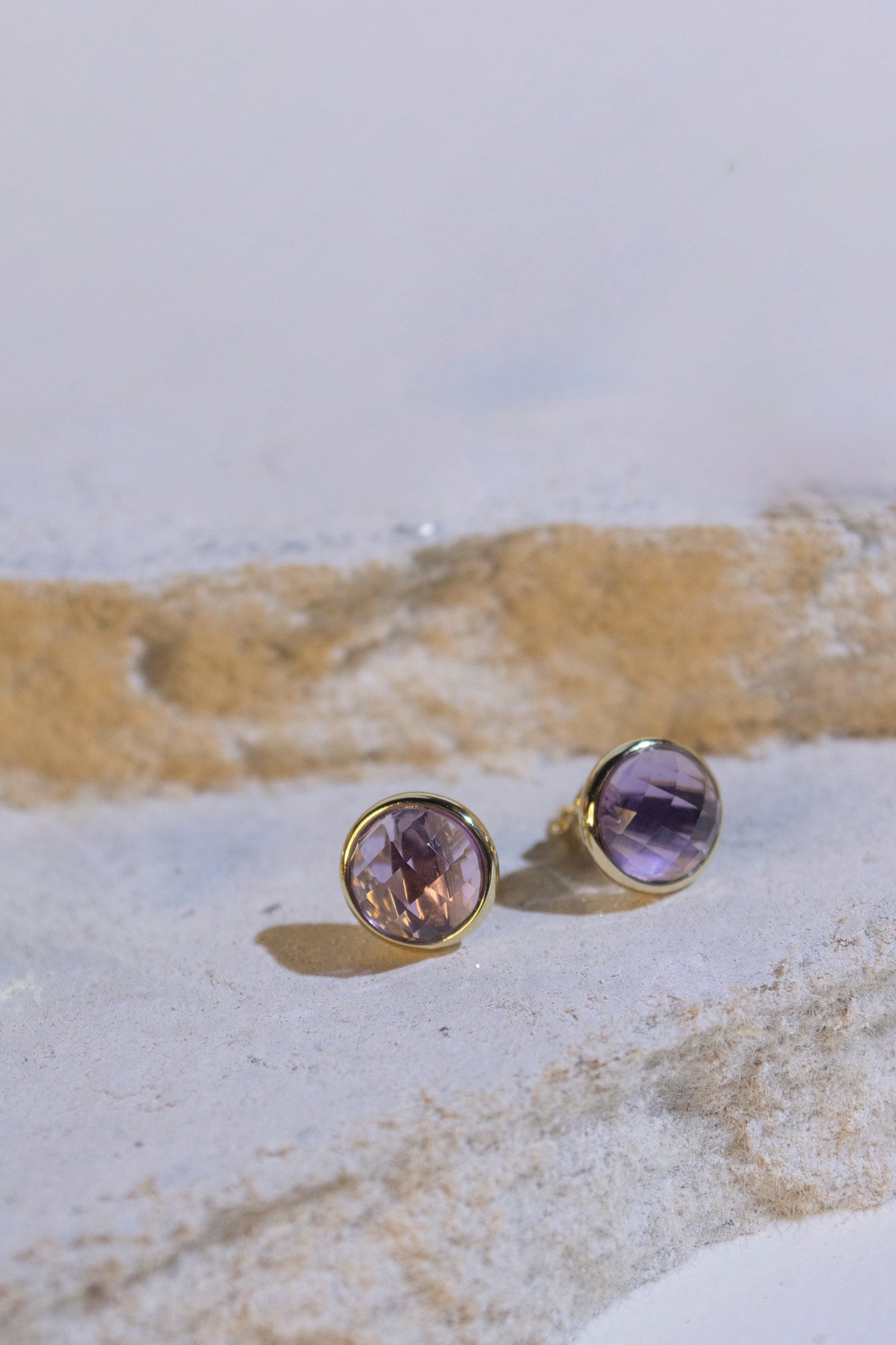 Carta Studs - Amethyst - Mi Story Jewellery