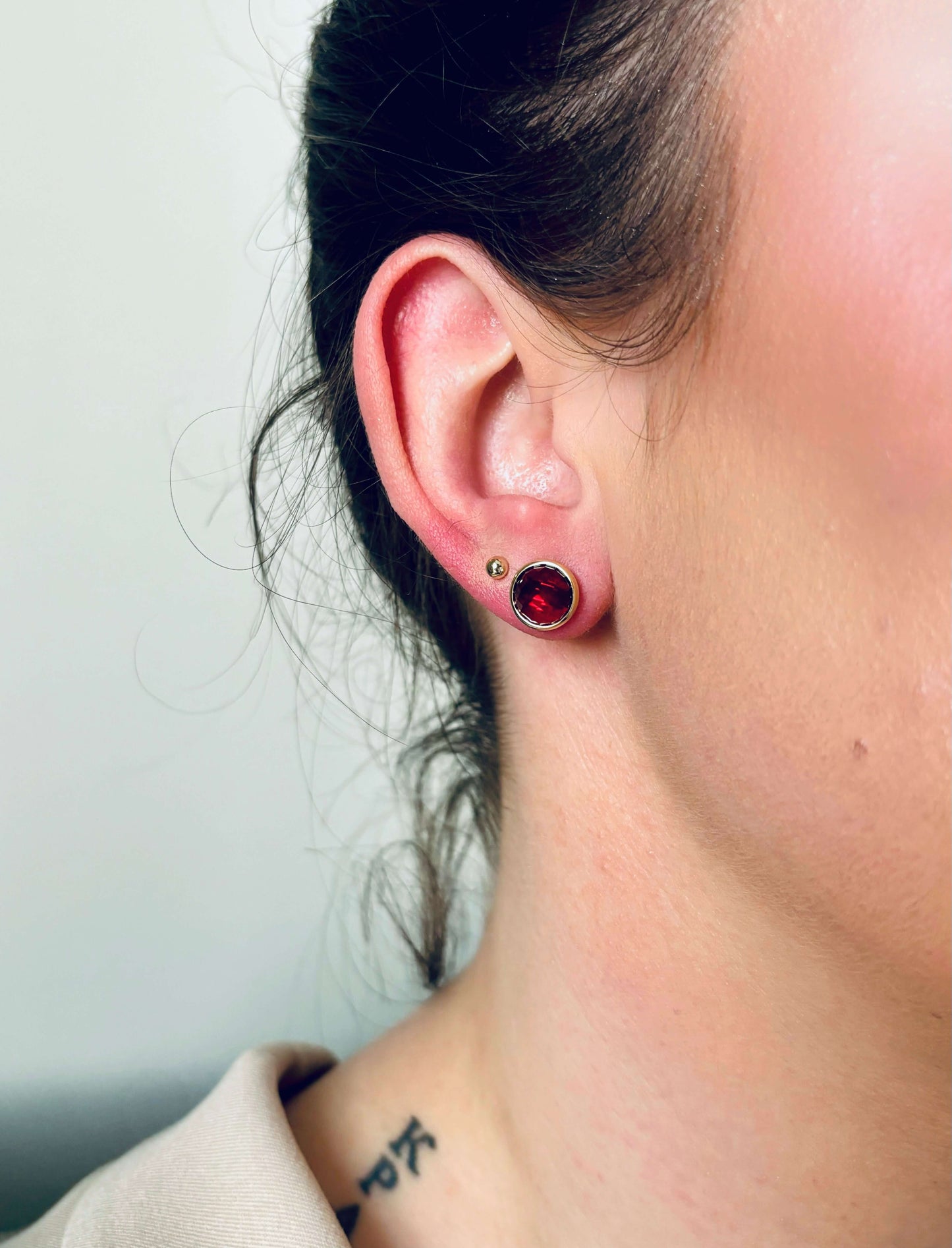 Carta Studs - Lepidolite - Mi Story Jewellery