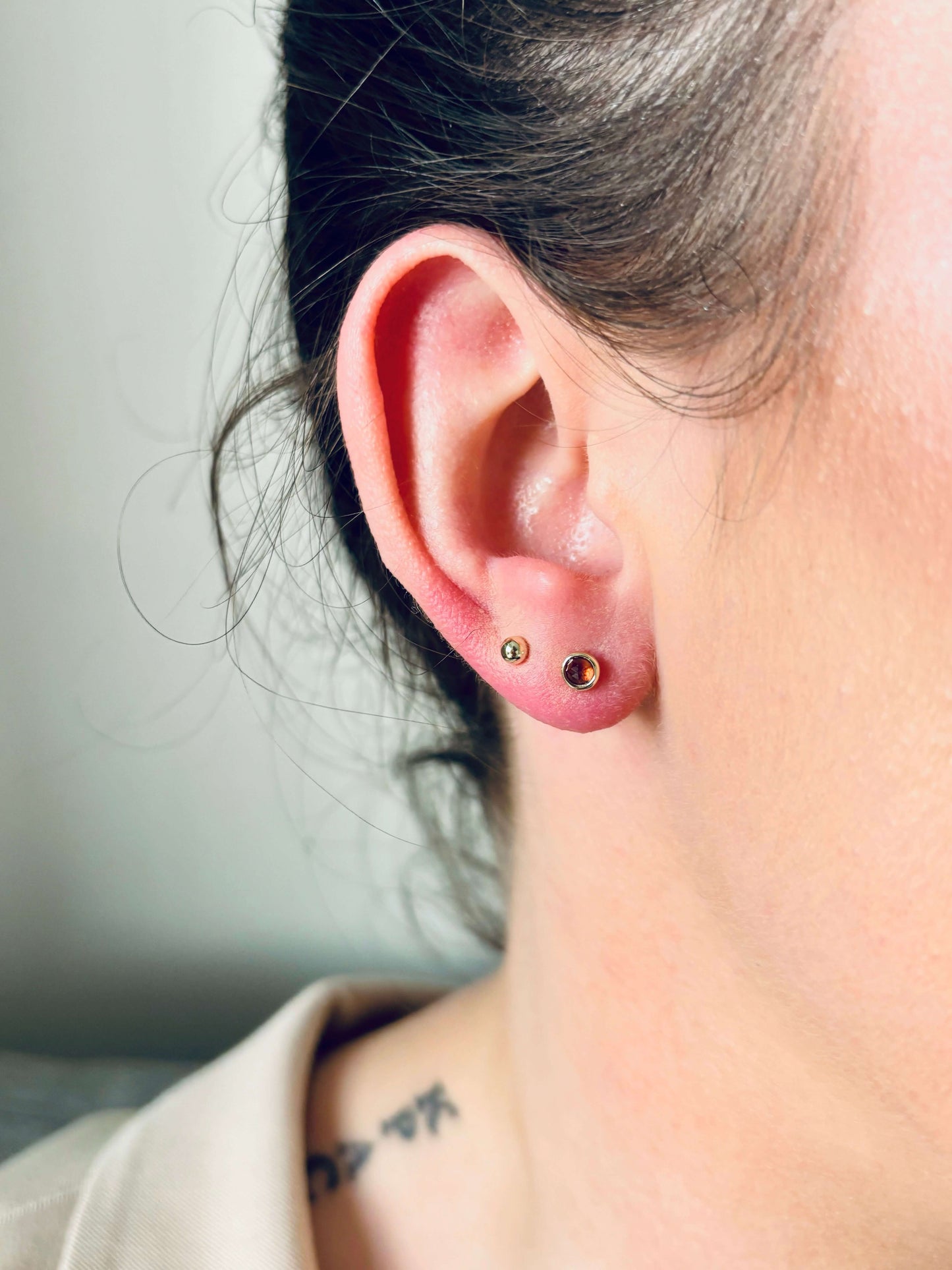 Iskra Studs - Lepidolite - Mi Story Jewellery