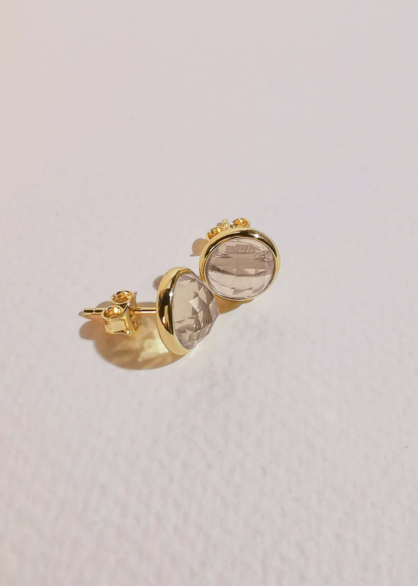 Carta Studs - Clear Quartz - Mi Story Jewellery