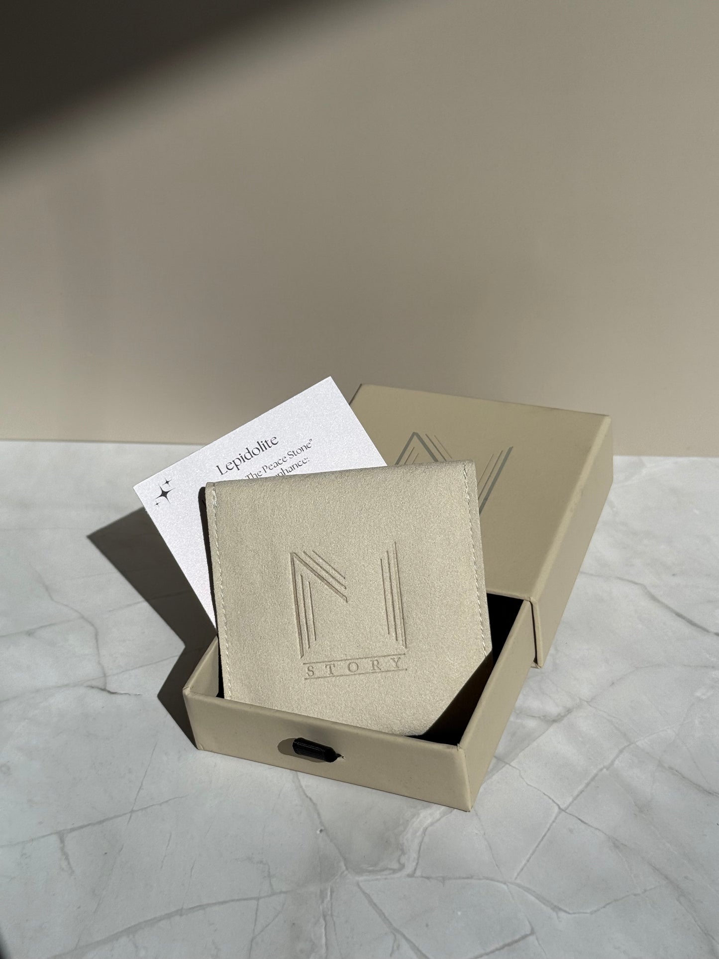 Carta Studs - Lepidolite