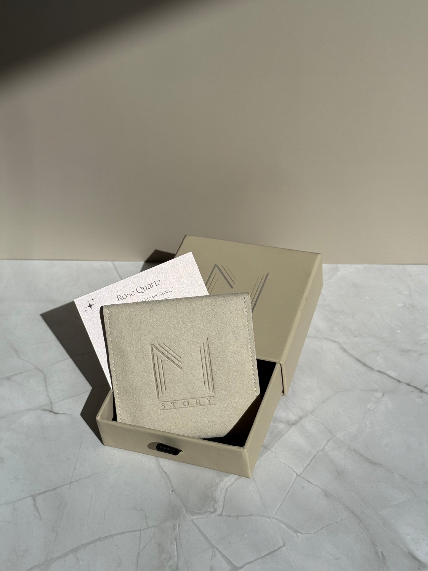 Carta Studs - Rose Quartz