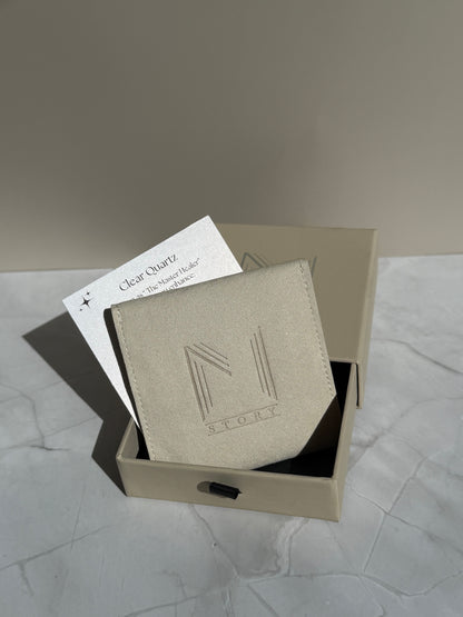 Clear Quartz Earrings Set