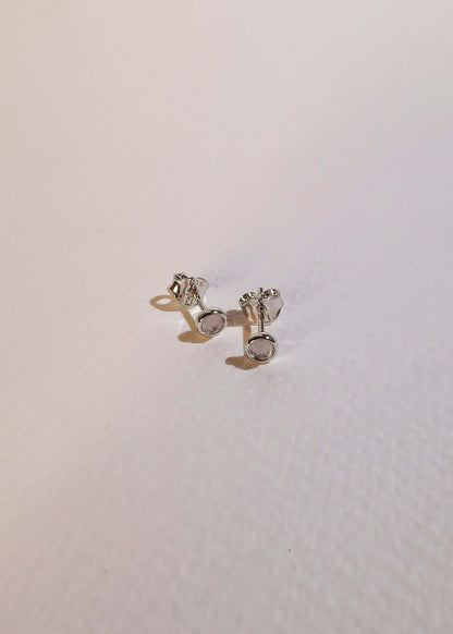 Iskra Studs - Clear Quartz - Mi Story Jewellery