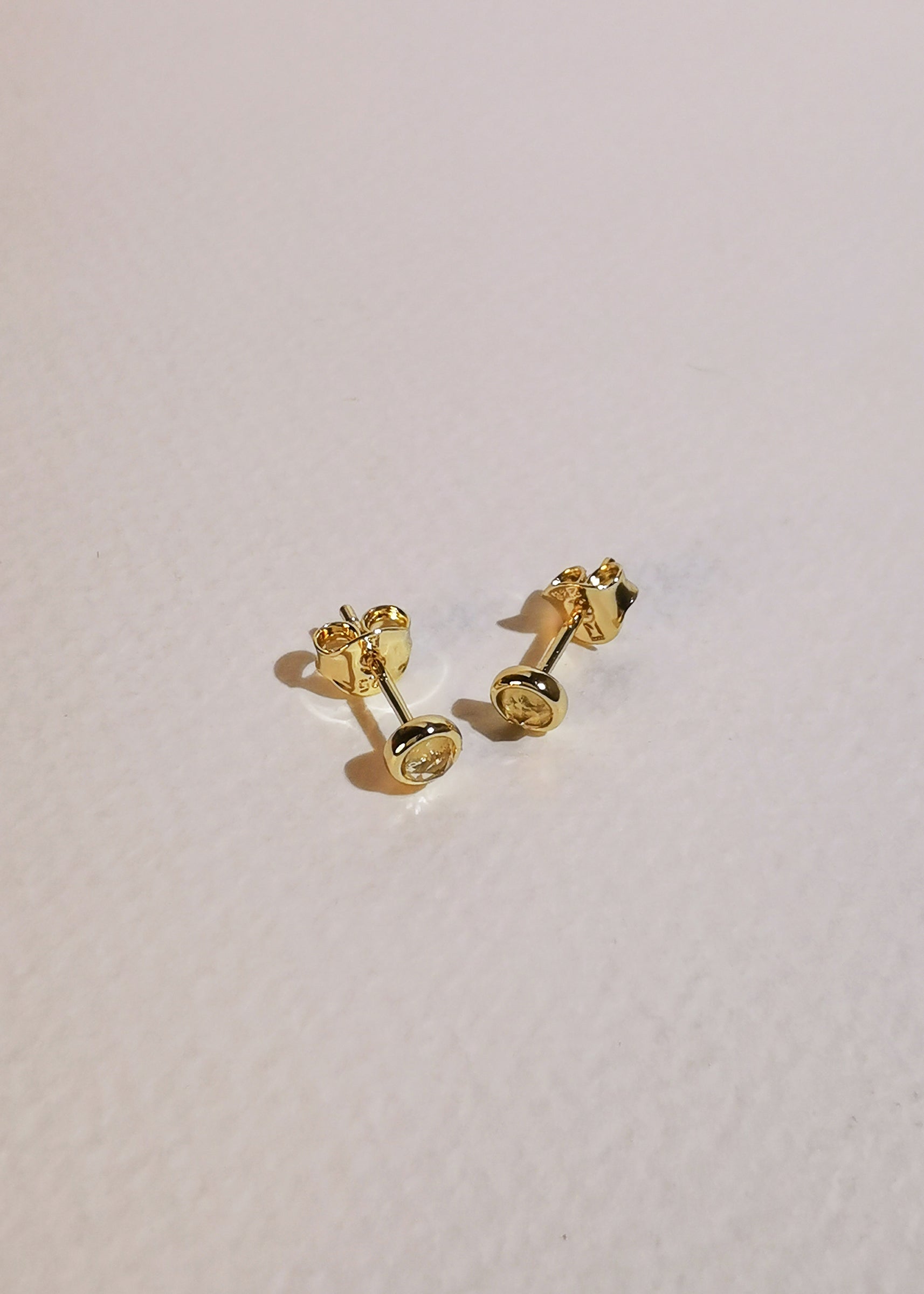 Iskra Studs - Citrine - Mi Story Jewellery