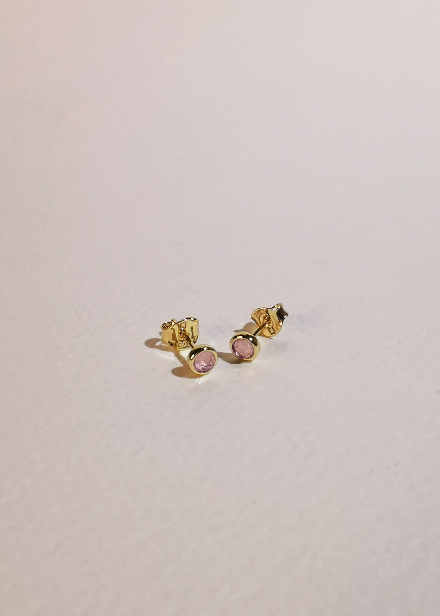 Iskra Studs - Rose Quartz - Mi Story Jewellery