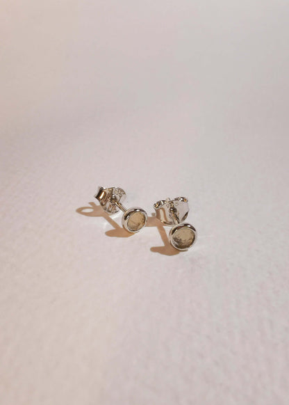 Iskra Studs - Citrine - Mi Story Jewellery