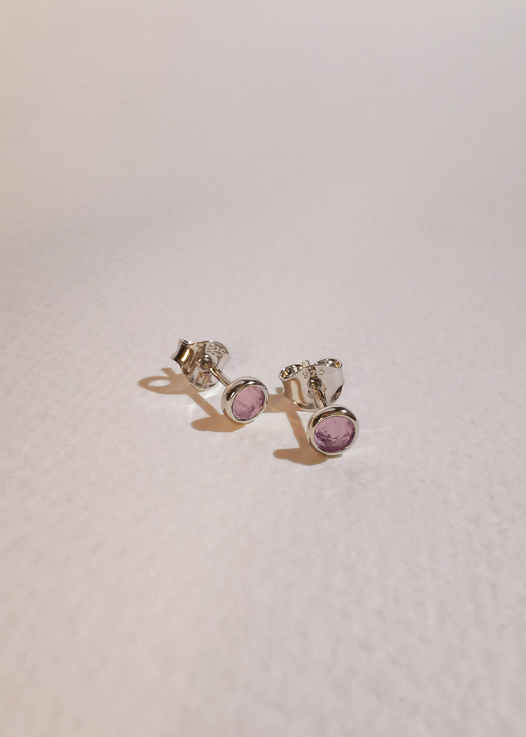 Iskra Studs - Rose Quartz - Mi Story Jewellery