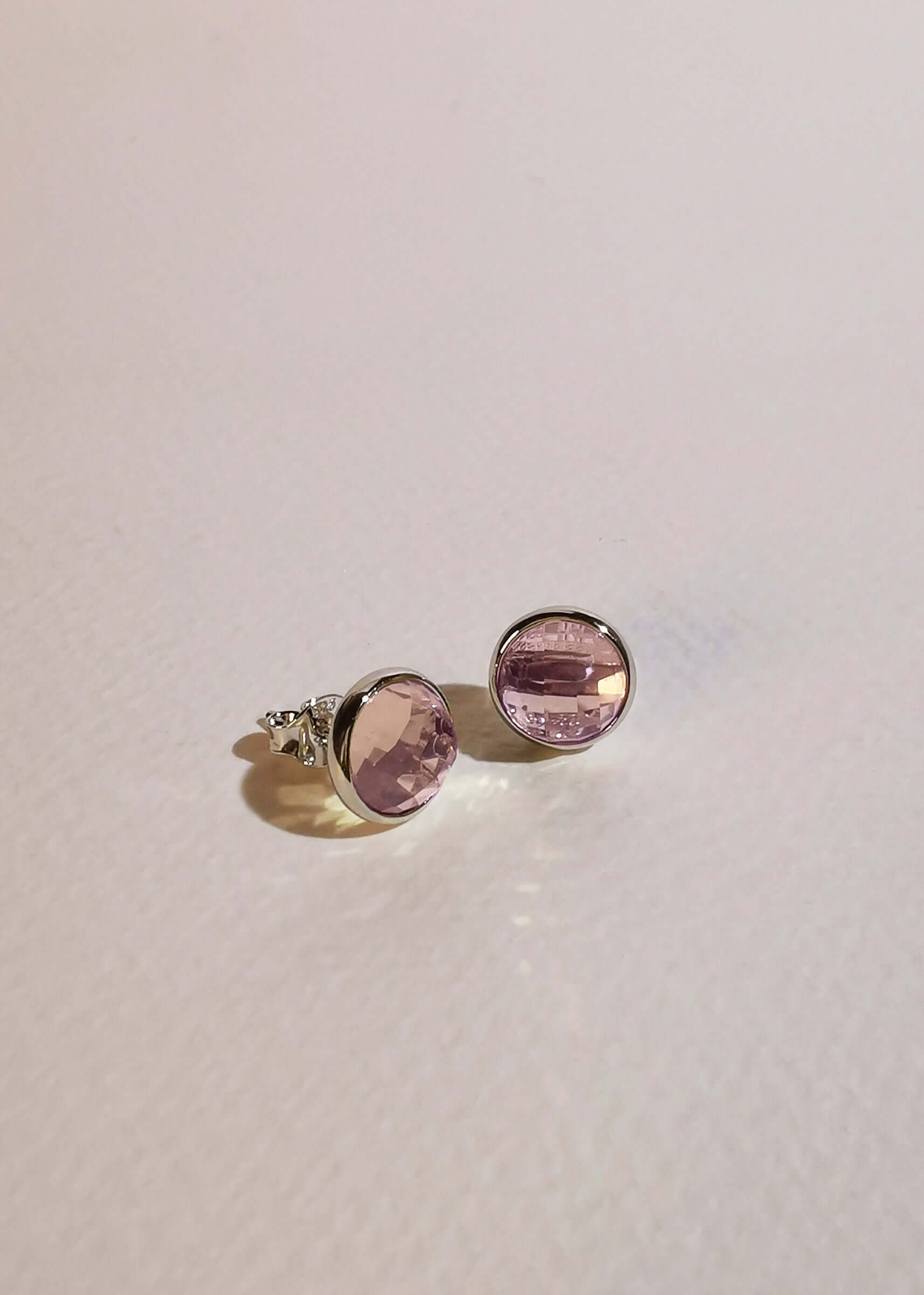 Carta Studs - Rose Quartz - Mi Story Jewellery